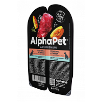 AlphaPet Superpremium, влажный корм д/собак паштет (говядина)